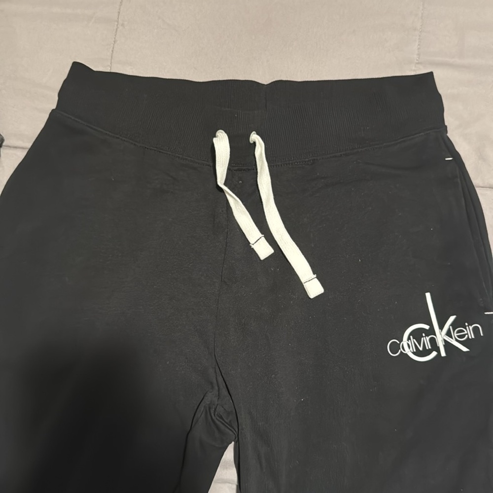NEW! 2 Calvin Klein Charcoal and Black Jogger pants. - Picture 2 of 3